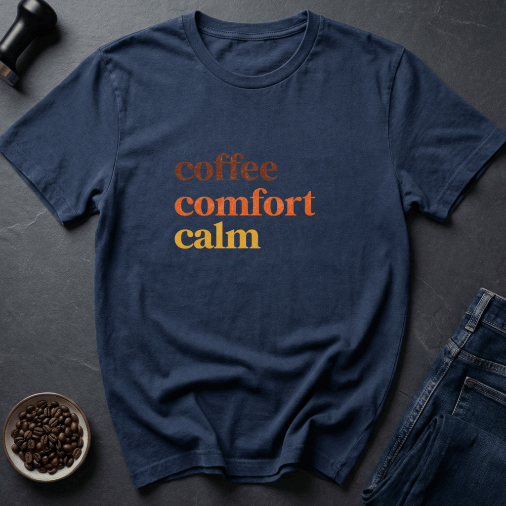 Coffee graphic Coffee Calm T-Shirt in Dark Chocolate / S by Caffeine Dept
