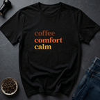 Coffee graphic Coffee Calm T-Shirt in Dark Chocolate / S by Caffeine Dept