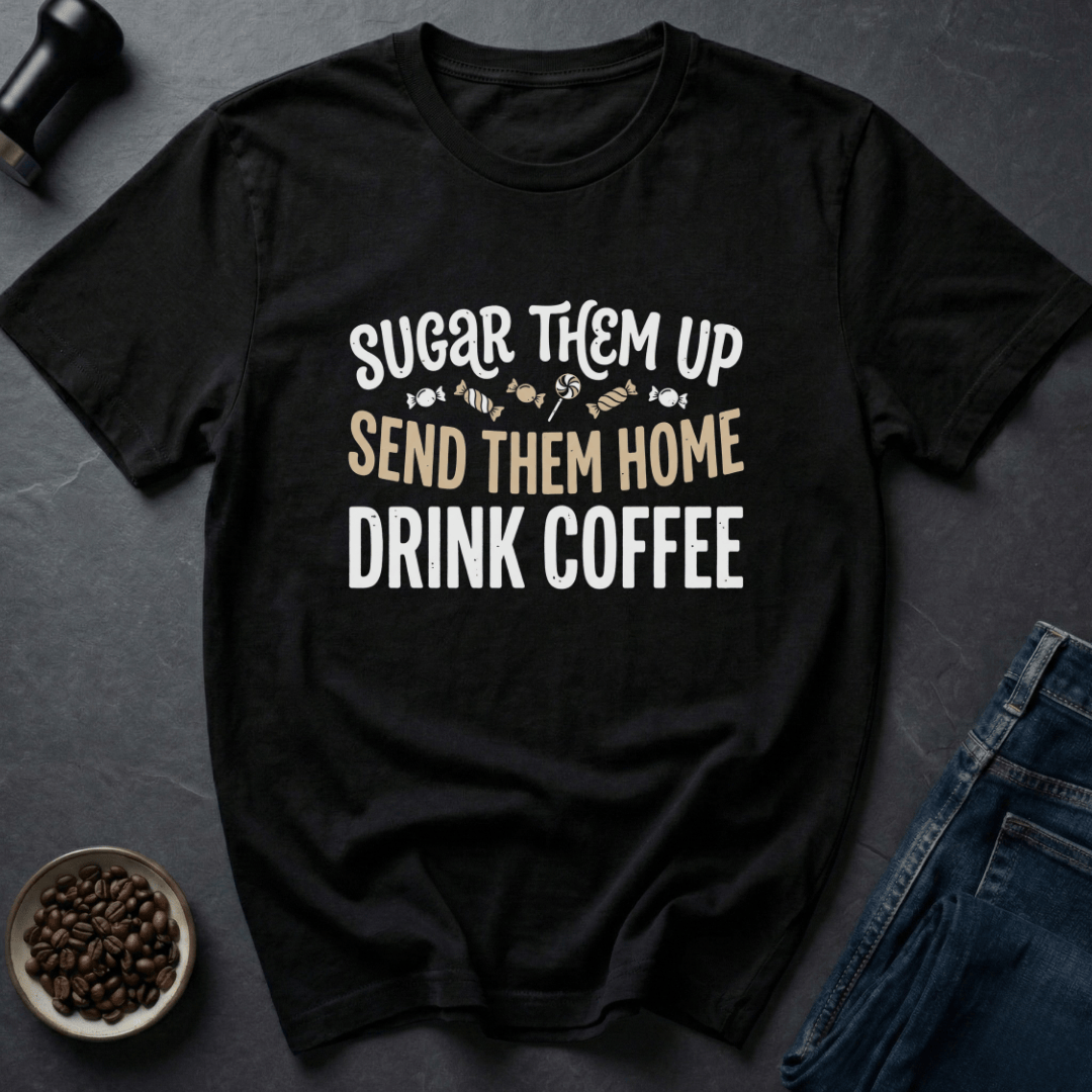 Coffee graphic Coffee Chaos T-Shirt in Navy / S by Caffeine Dept