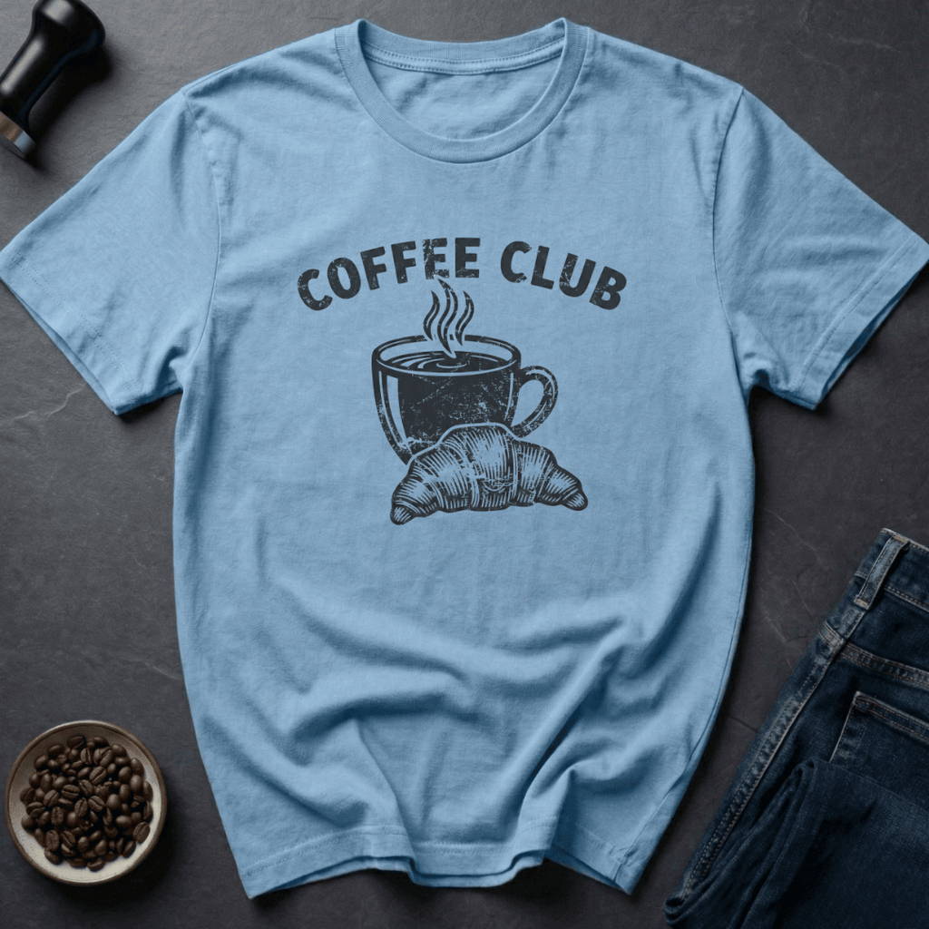 Coffee graphic Coffee Club T-Shirt in Cornsilk / S by Caffeine Dept