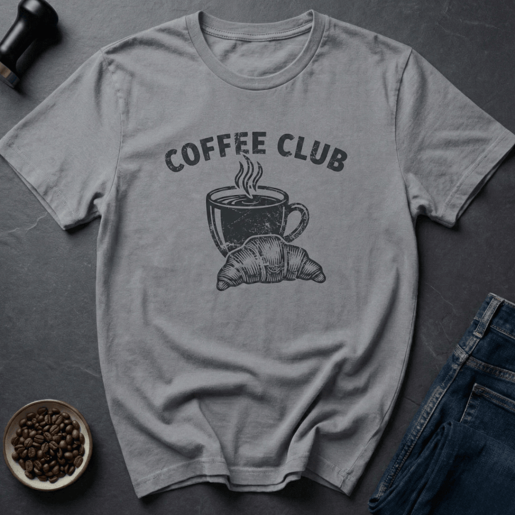Coffee graphic Coffee Club T-Shirt in Cornsilk / S by Caffeine Dept