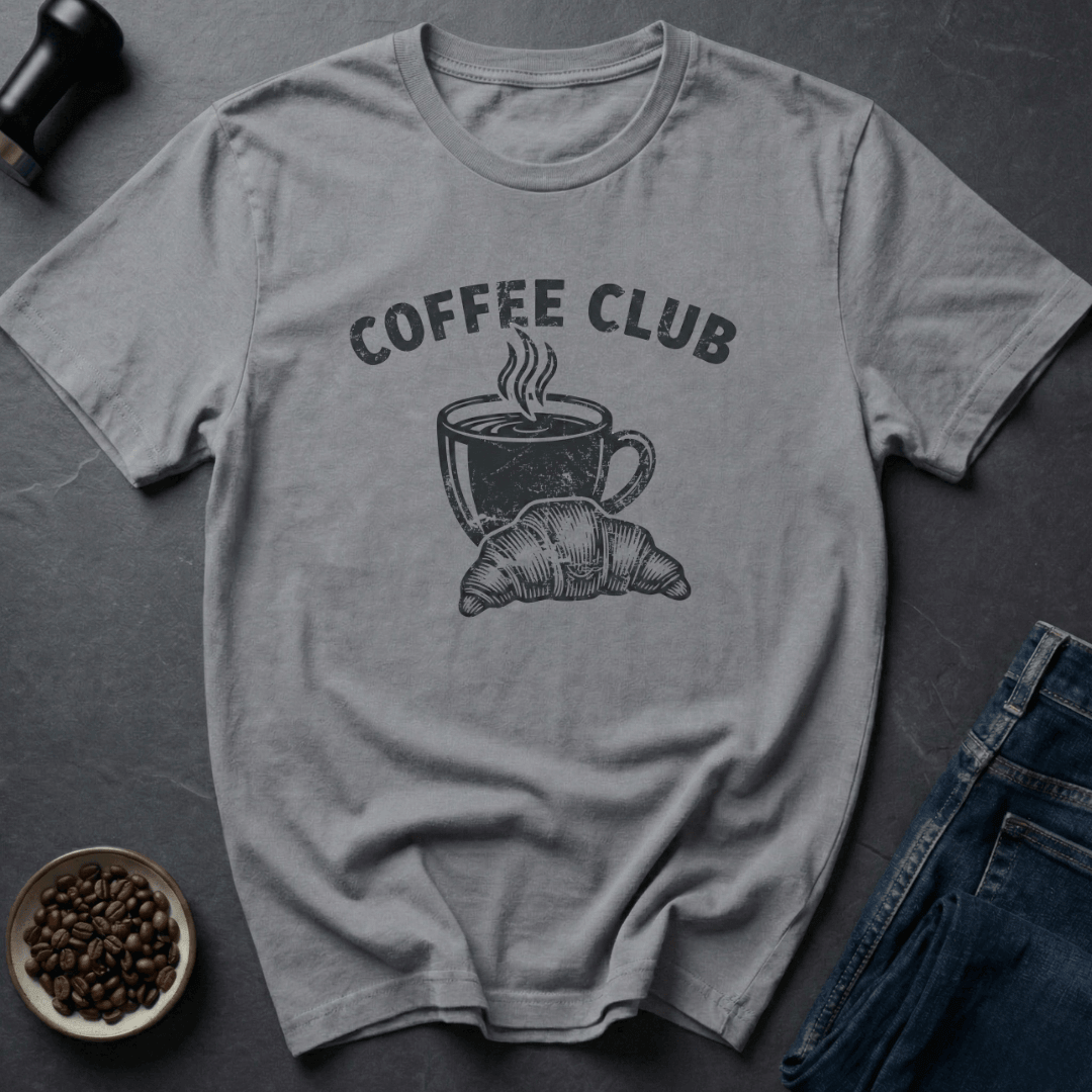 Coffee graphic Coffee Club T-Shirt in Cornsilk / S by Caffeine Dept