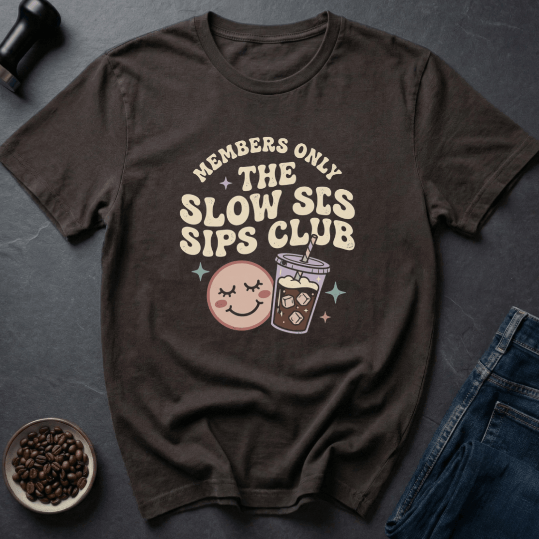 Coffee graphic Coffee Club T-Shirt in Dark Chocolate / S by Caffeine Dept