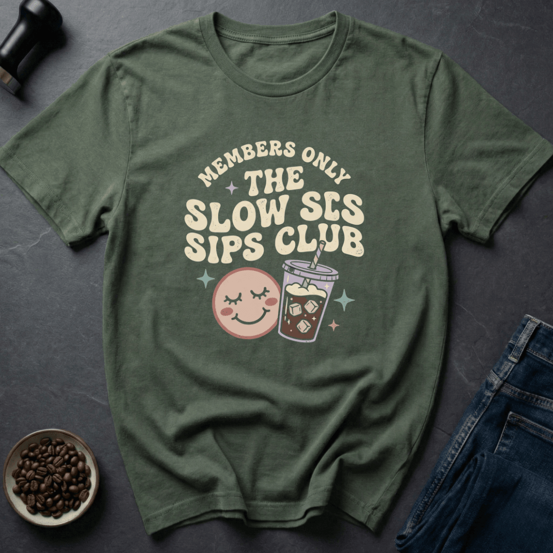 Coffee graphic Coffee Club T-Shirt in Dark Chocolate / S by Caffeine Dept