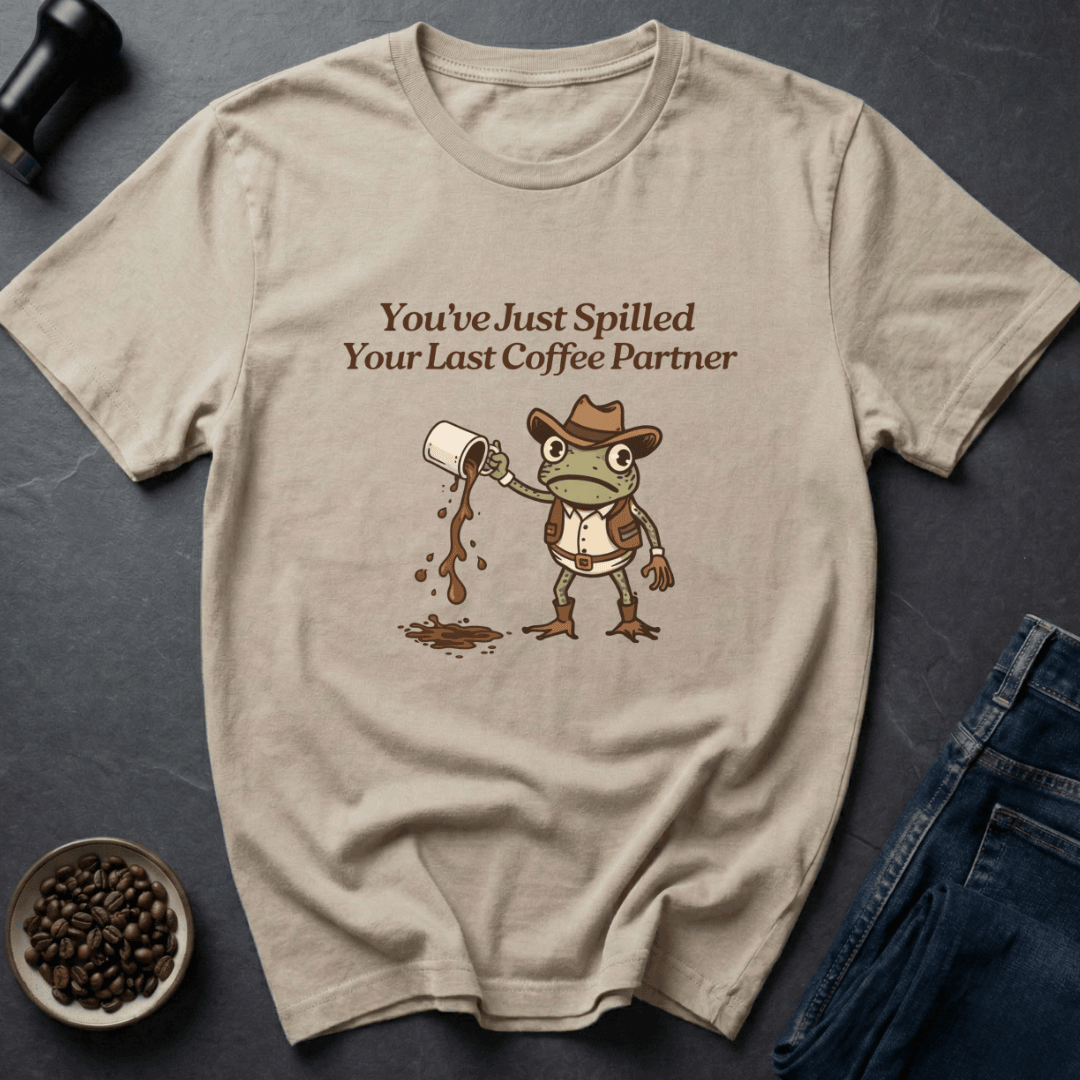 Coffee graphic Coffee Cowboy T-Shirt in Sand / S by Caffeine Dept