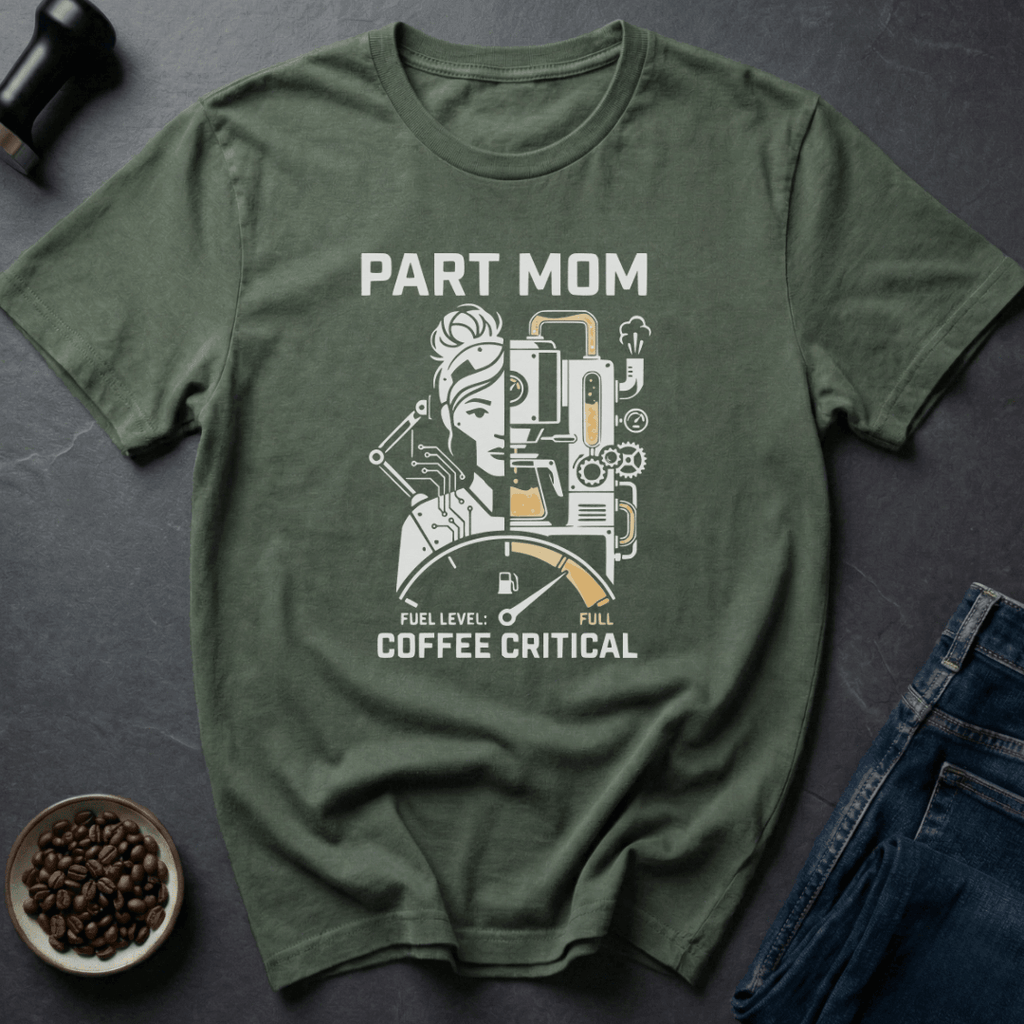 Coffee graphic Coffee Critical Mom T-Shirt in Black / S by Caffeine Dept