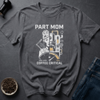 Coffee graphic Coffee Critical Mom T-Shirt in Black / S by Caffeine Dept