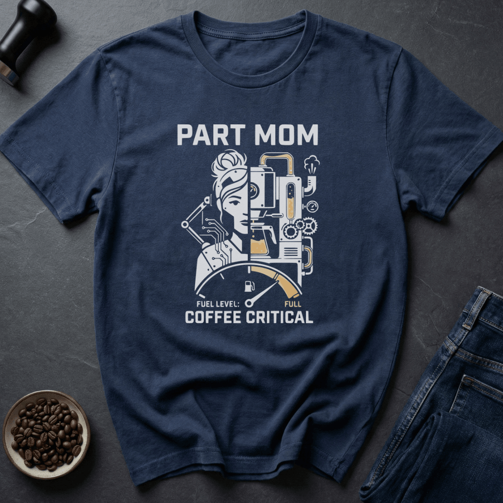 Coffee graphic Coffee Critical Mom T-Shirt in Black / S by Caffeine Dept