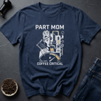 Coffee graphic Coffee Critical Mom T-Shirt in Black / S by Caffeine Dept