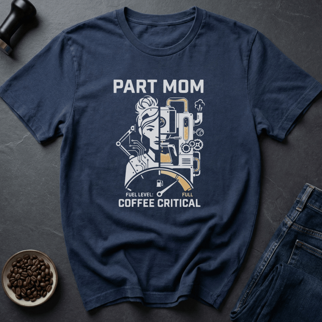 Coffee graphic Coffee Critical Mom T-Shirt in Black / S by Caffeine Dept