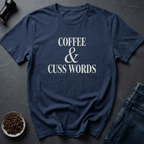 Coffee graphic Coffee Cuss Words T-Shirt in Military Green / S by Caffeine Dept