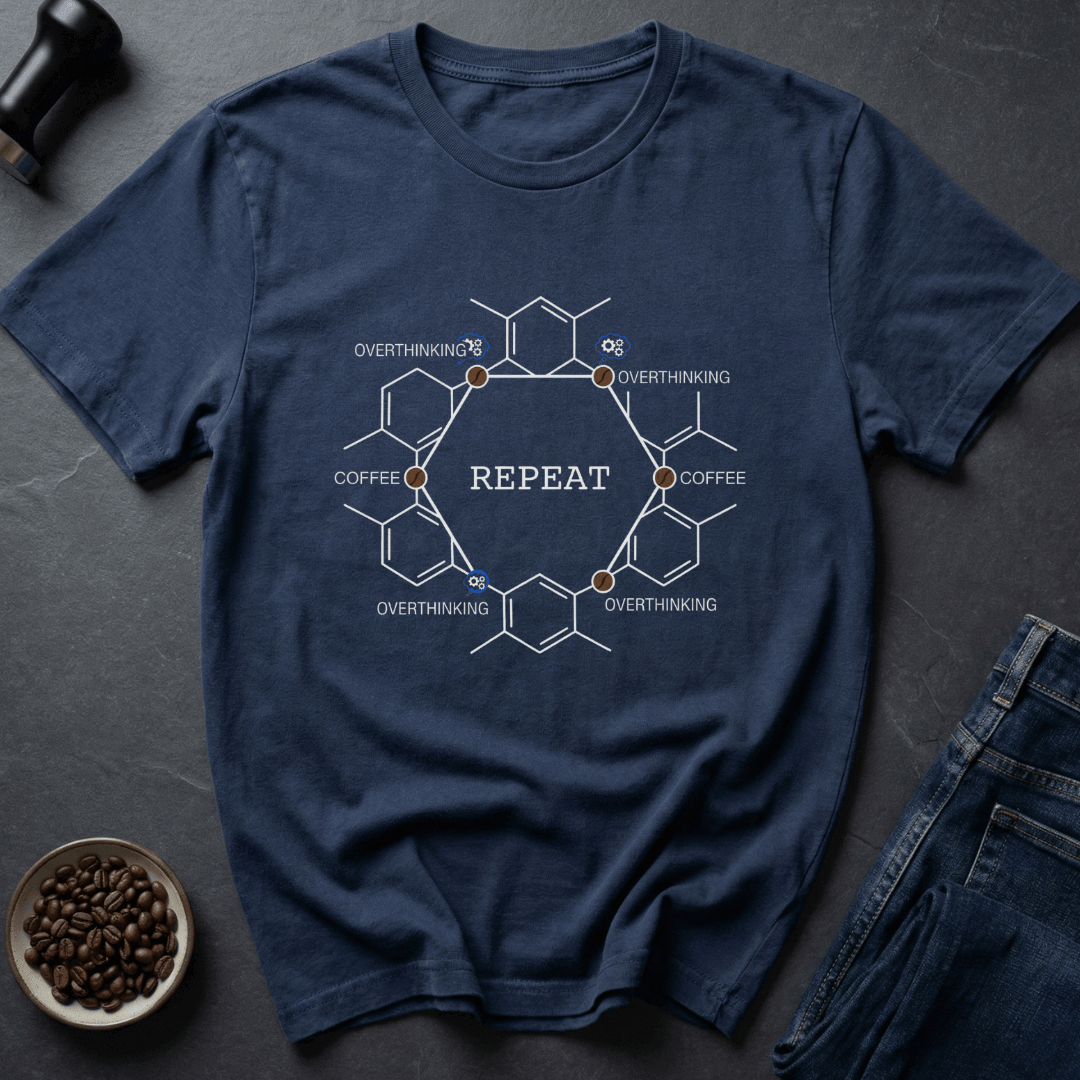 Coffee graphic Coffee Cycle T-Shirt in Heather Red / S by Caffeine Dept