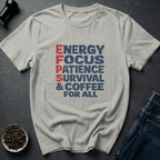 Coffee graphic Coffee Energy T-Shirt in Light Blue / S by Caffeine Dept