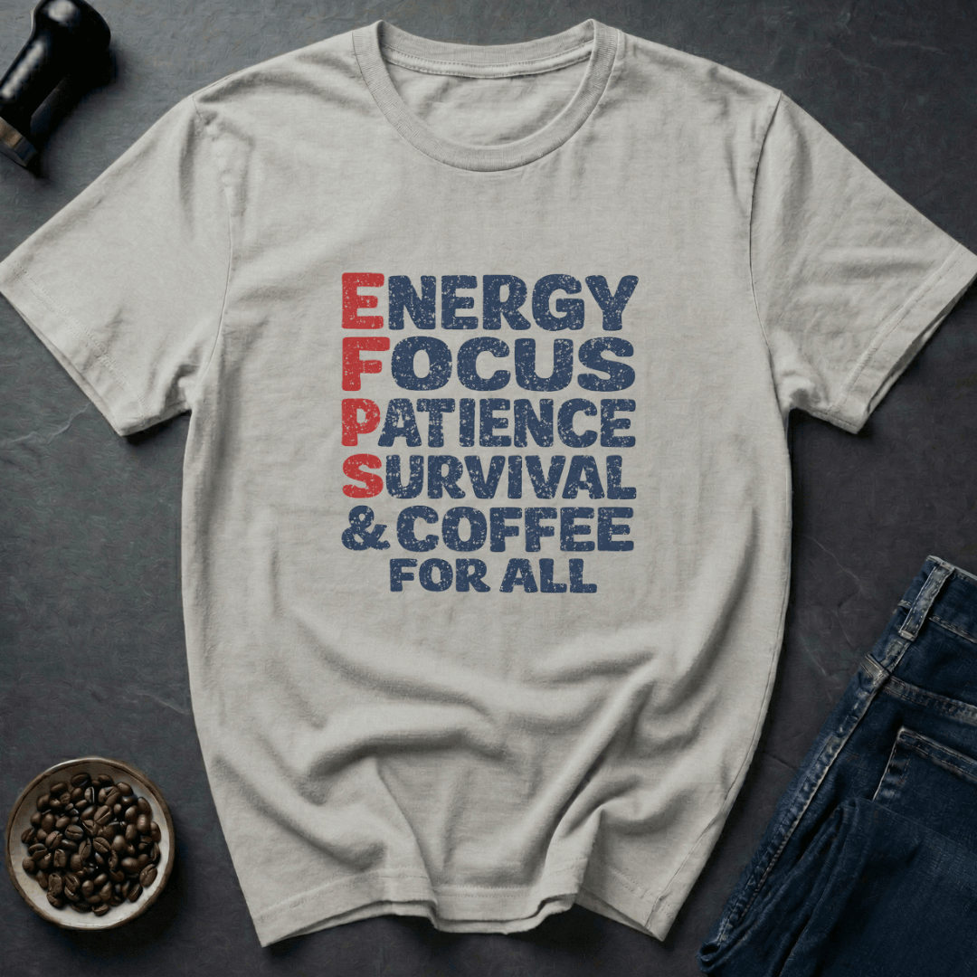 Coffee graphic Coffee Energy T-Shirt in Light Blue / S by Caffeine Dept
