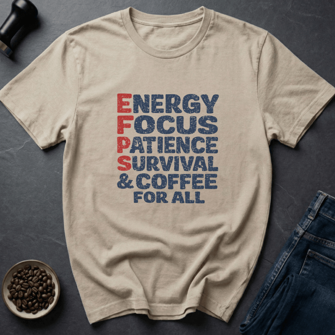 Coffee graphic Coffee Energy T-Shirt in Light Blue / S by Caffeine Dept