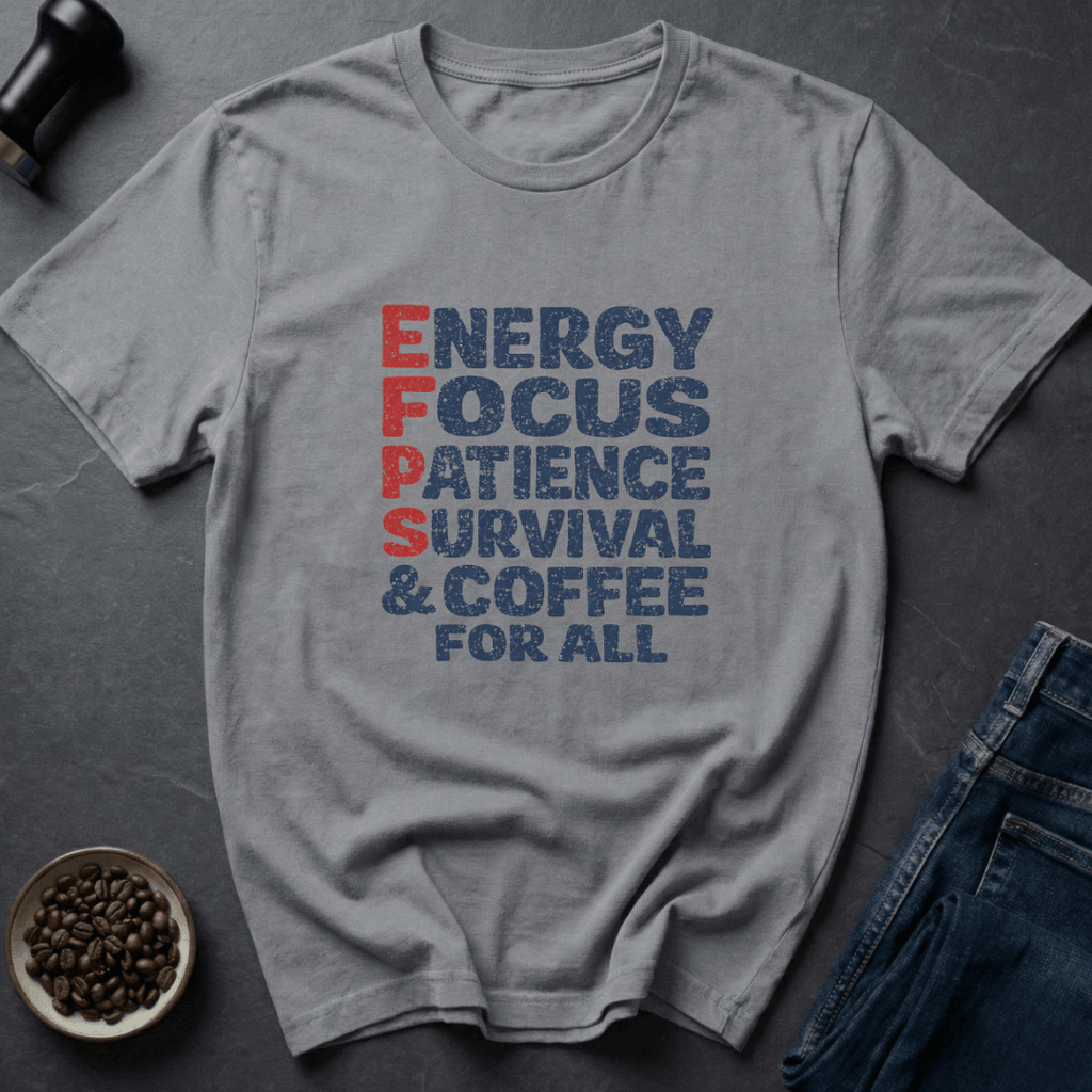 Coffee graphic Coffee Energy T-Shirt in Light Blue / S by Caffeine Dept