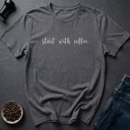 Coffee graphic Coffee First T-Shirt in Charcoal / S by Caffeine Dept