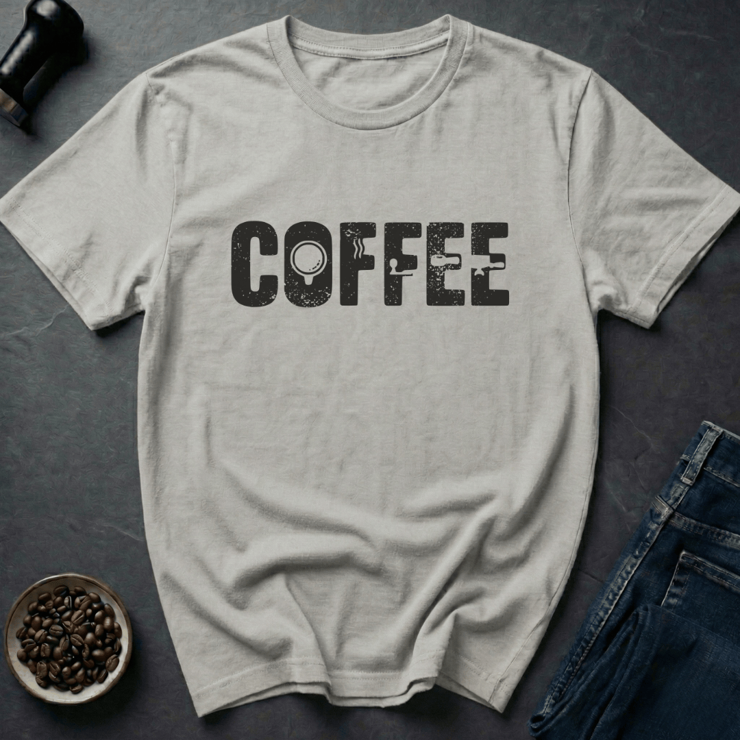 Coffee graphic Coffee Fuel T-Shirt in Ice Grey / S by Caffeine Dept