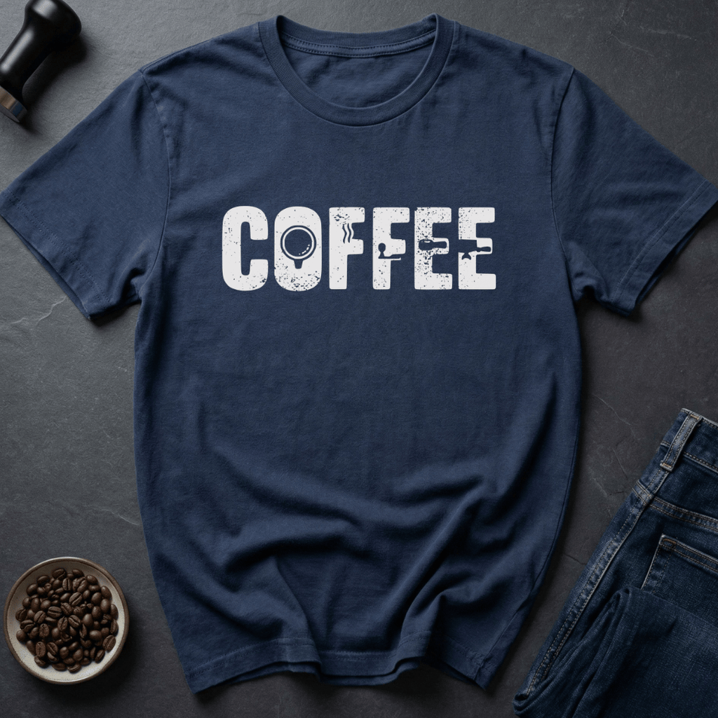 Coffee graphic Coffee Fuel T-Shirt in Ice Grey / S by Caffeine Dept