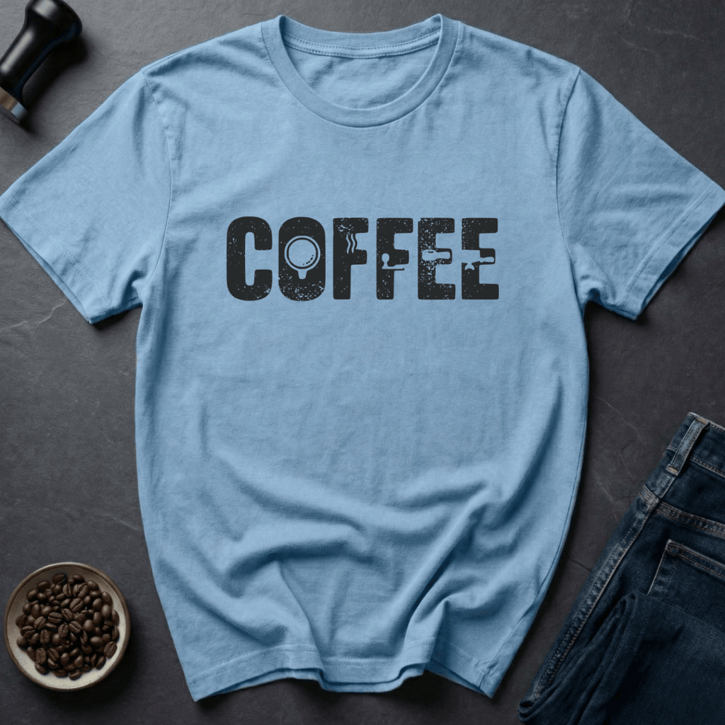 Coffee graphic Coffee Fuel T-Shirt in Ice Grey / S by Caffeine Dept