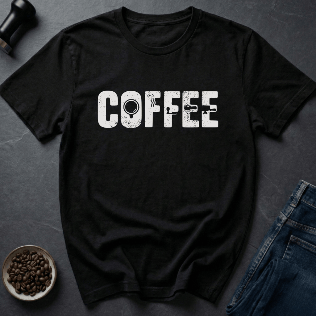 Coffee graphic Coffee Fuel T-Shirt in Ice Grey / S by Caffeine Dept