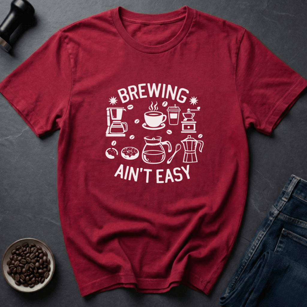 Coffee graphic Coffee Hustle T-Shirt in Military Green / S by Caffeine Dept