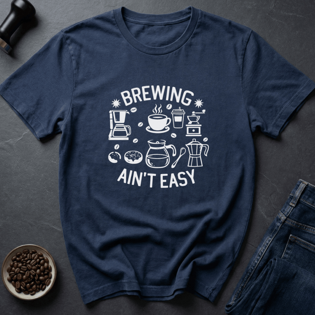 Coffee graphic Coffee Hustle T-Shirt in Military Green / S by Caffeine Dept