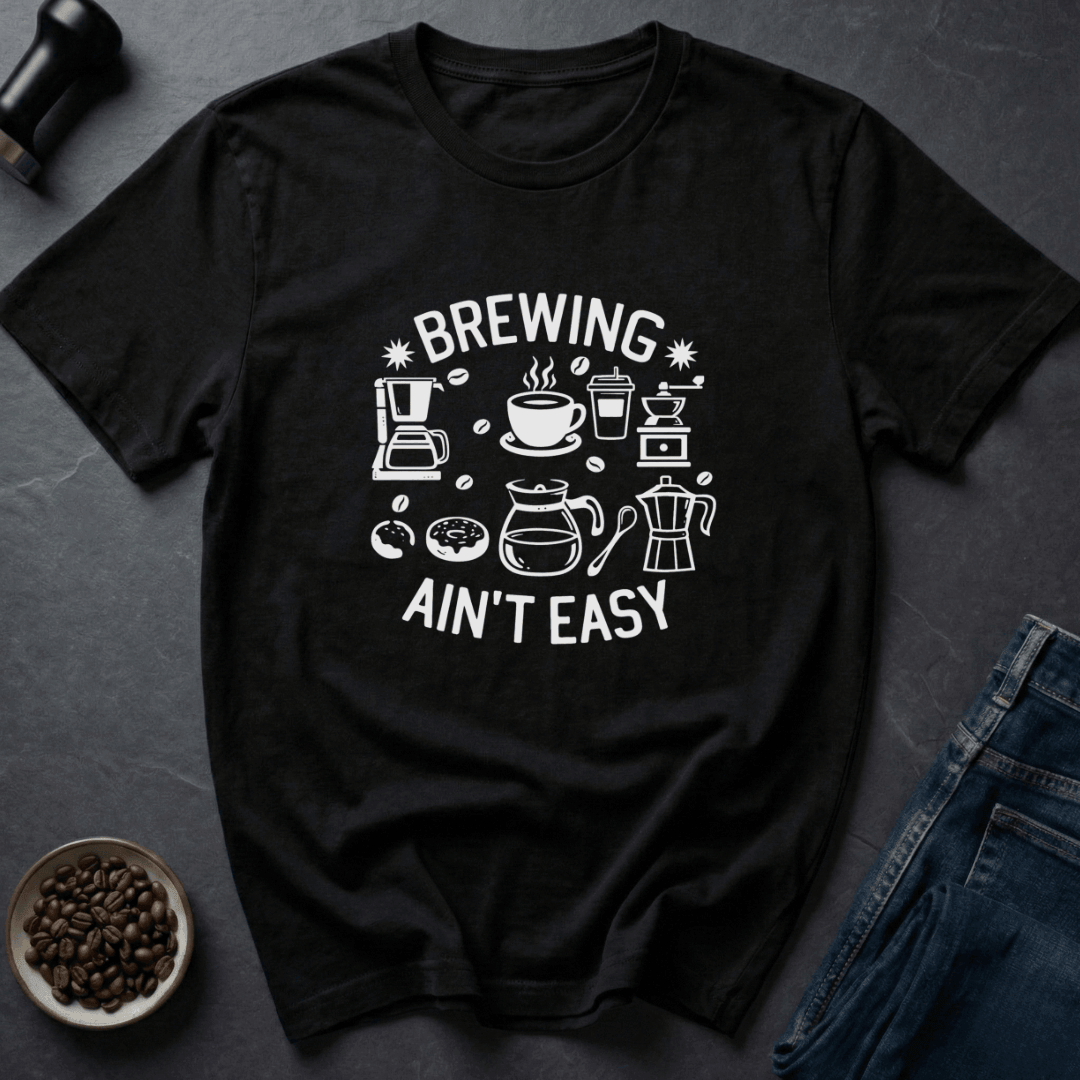 Coffee graphic Coffee Hustle T-Shirt in Military Green / S by Caffeine Dept