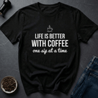 Coffee graphic Coffee Life T-Shirt in Dark Chocolate / S by Caffeine Dept