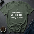 Coffee graphic Coffee Life T-Shirt in Dark Chocolate / S by Caffeine Dept