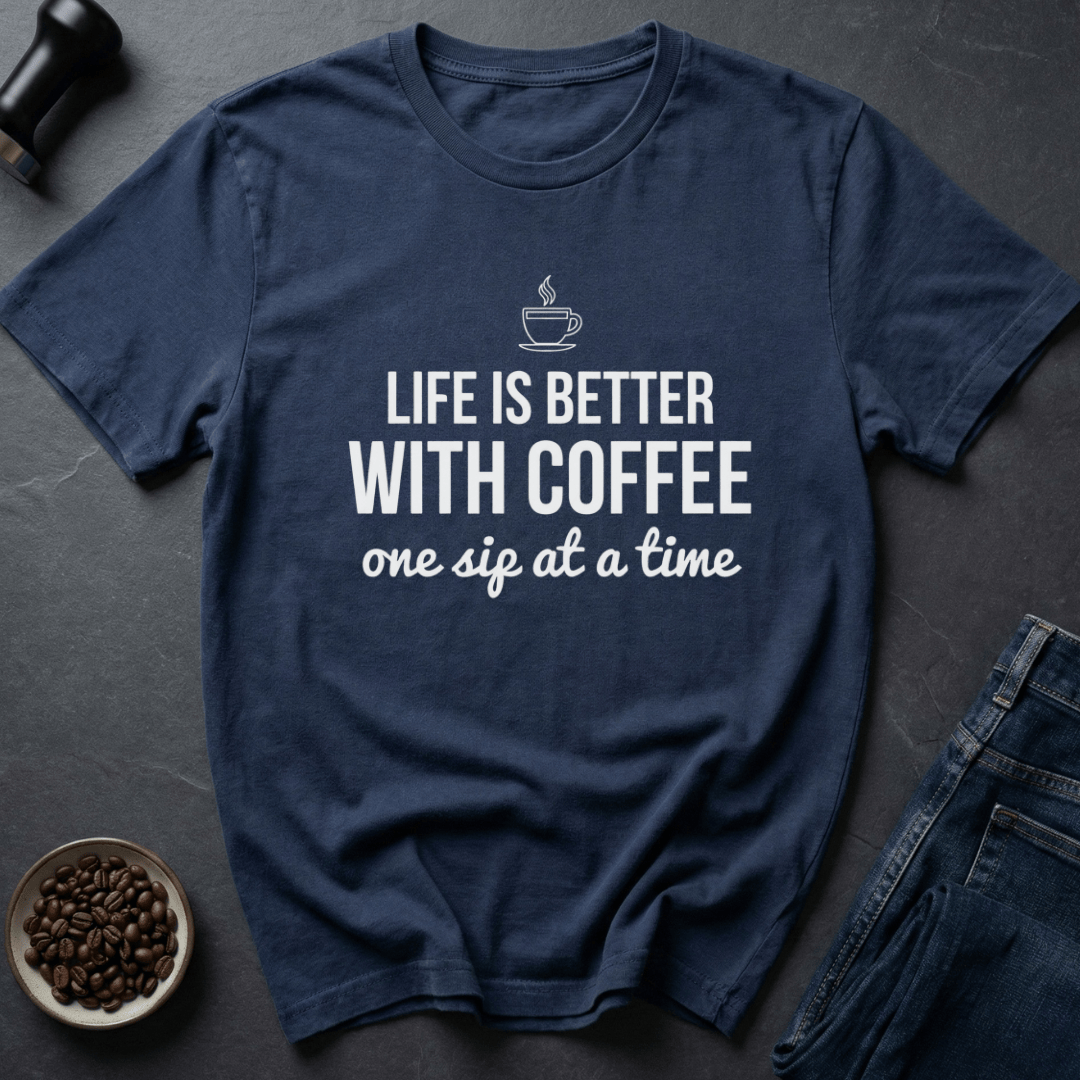 Coffee graphic Coffee Life T-Shirt in Dark Chocolate / S by Caffeine Dept