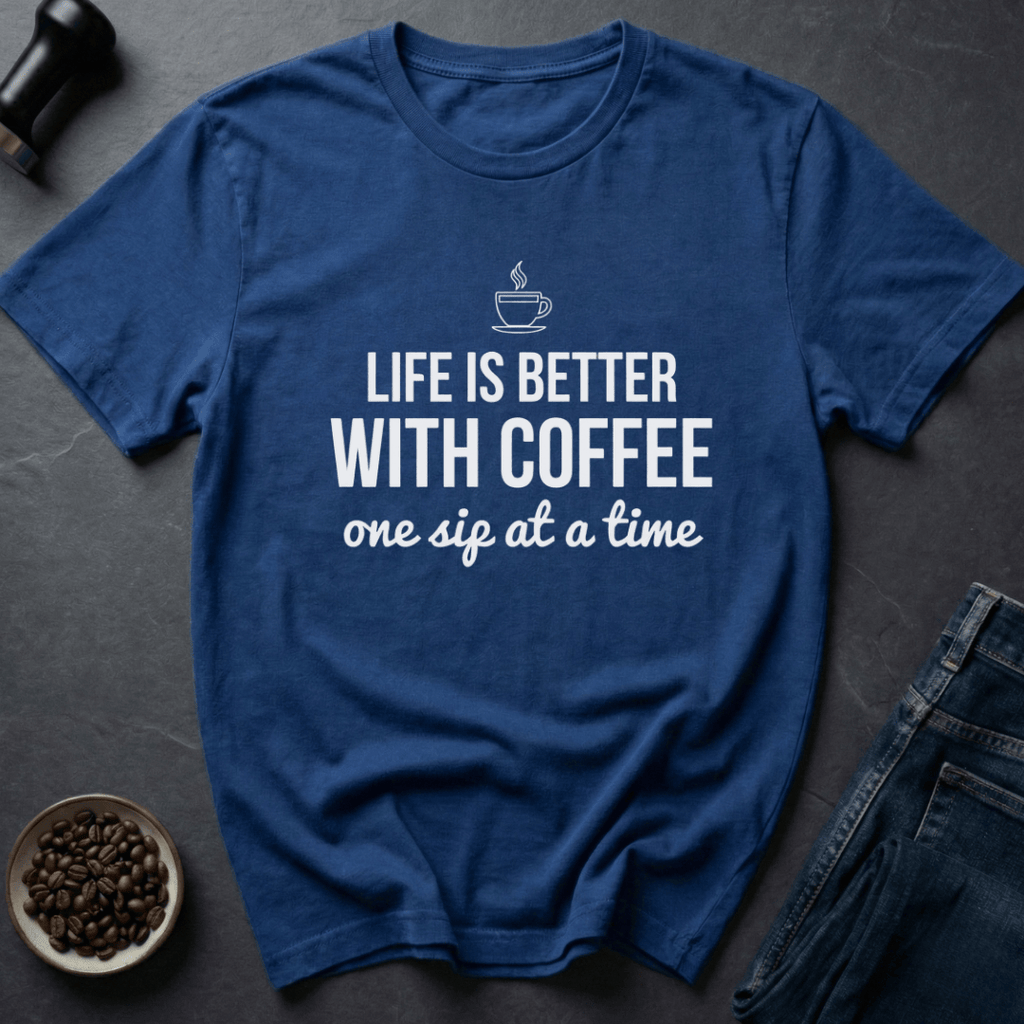 Coffee graphic Coffee Life T-Shirt in Dark Chocolate / S by Caffeine Dept