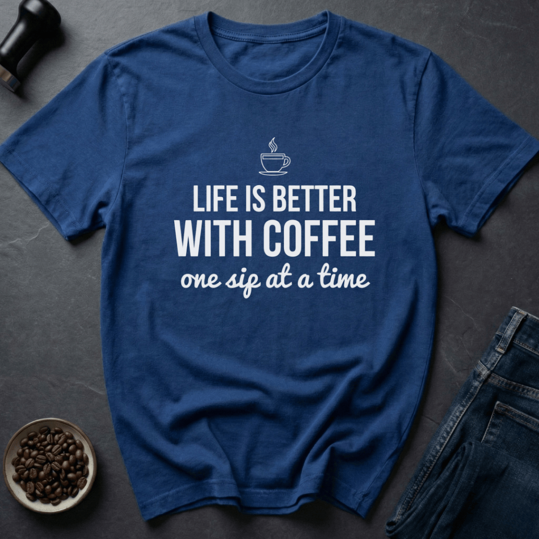 Coffee graphic Coffee Life T-Shirt in Dark Chocolate / S by Caffeine Dept
