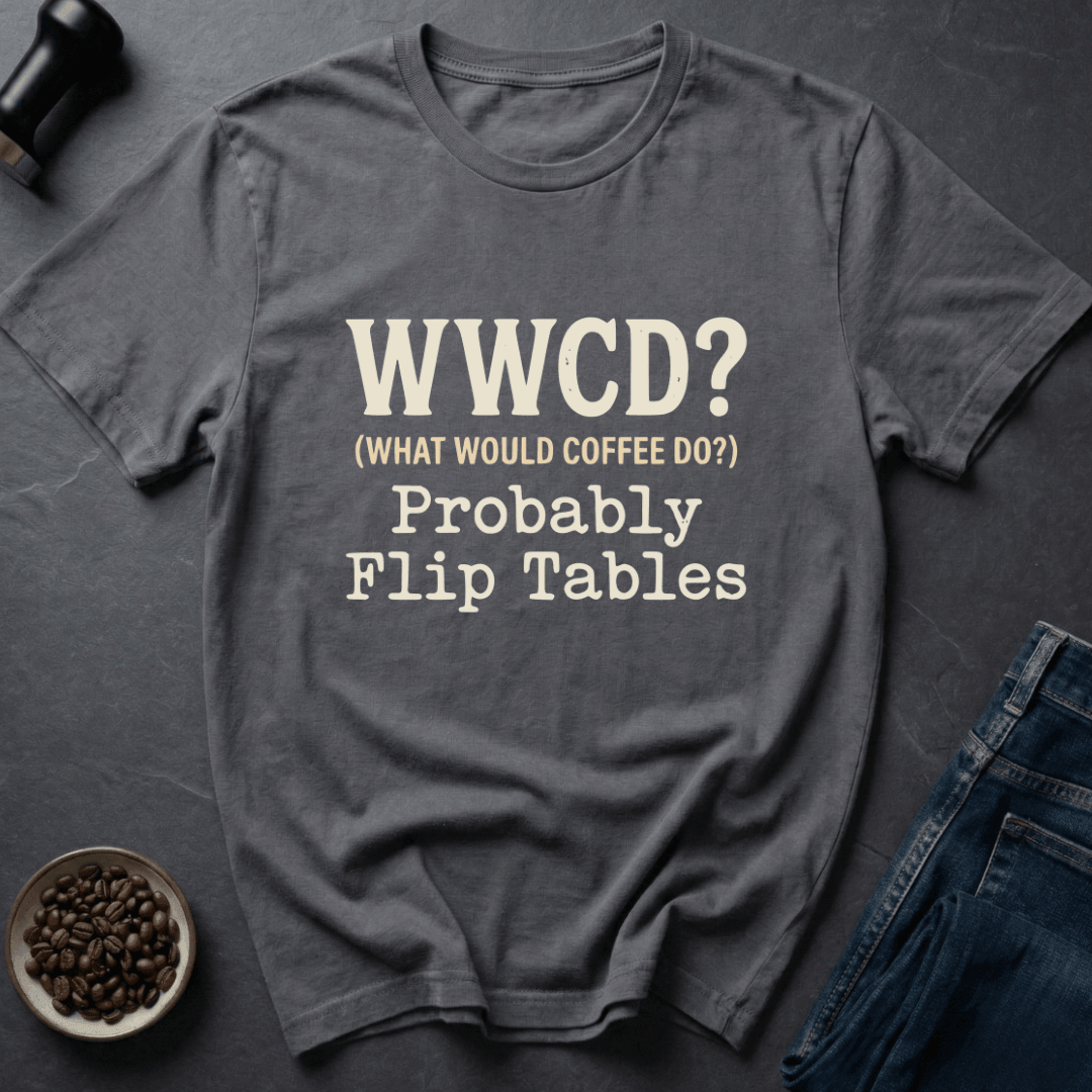 Coffee graphic Coffee Logic T-Shirt in Dark Chocolate / S by Caffeine Dept