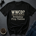 Coffee graphic Coffee Logic T-Shirt in Dark Chocolate / S by Caffeine Dept