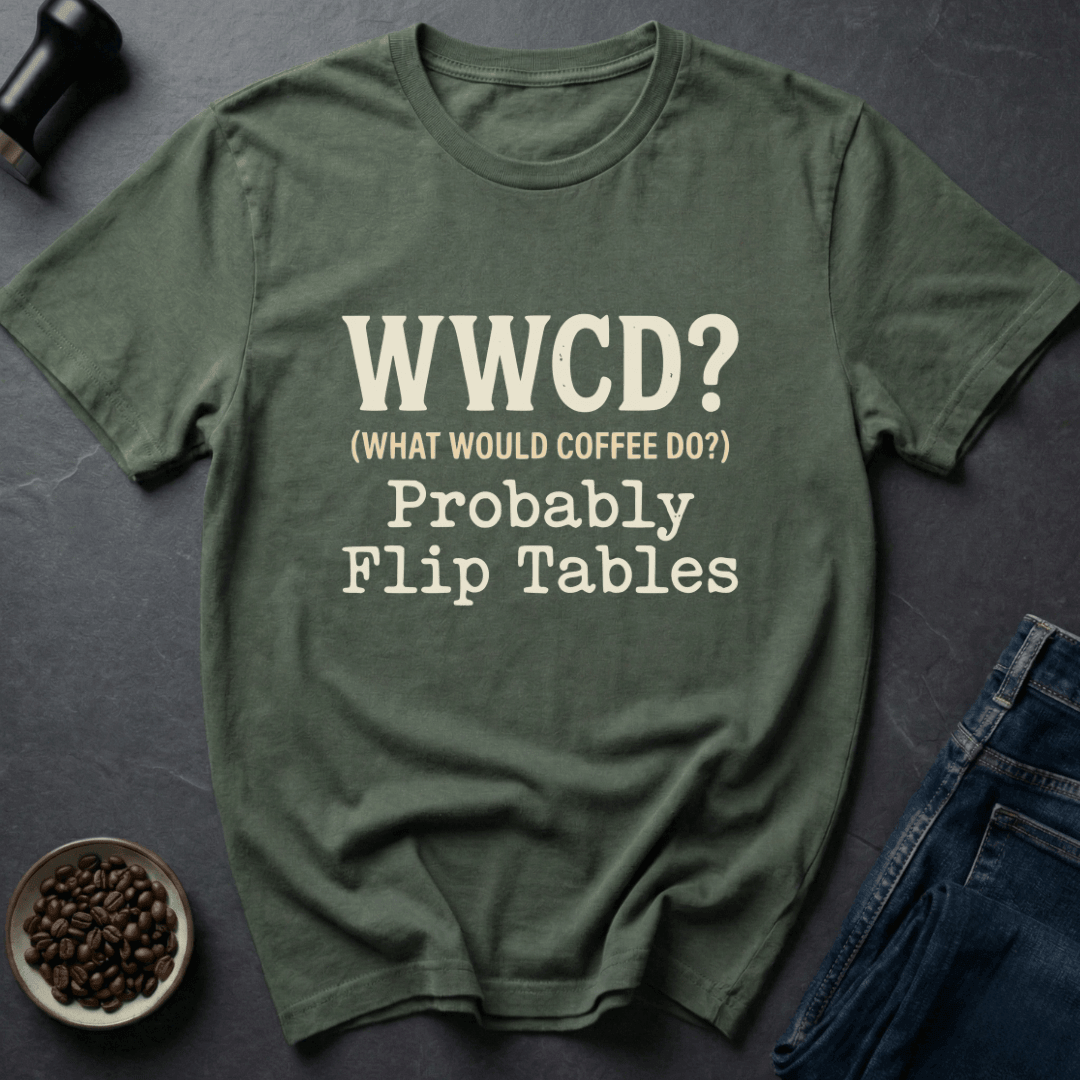 Coffee graphic Coffee Logic T-Shirt in Dark Chocolate / S by Caffeine Dept