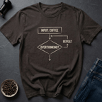 Coffee graphic Coffee Loop T-Shirt in Charcoal / S by Caffeine Dept