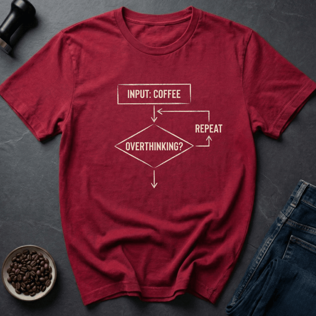Coffee graphic Coffee Loop T-Shirt in Charcoal / S by Caffeine Dept