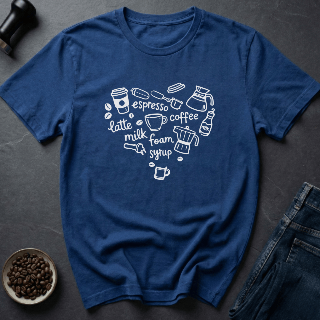 Coffee graphic Coffee Love T-Shirt in Black / S by Caffeine Dept