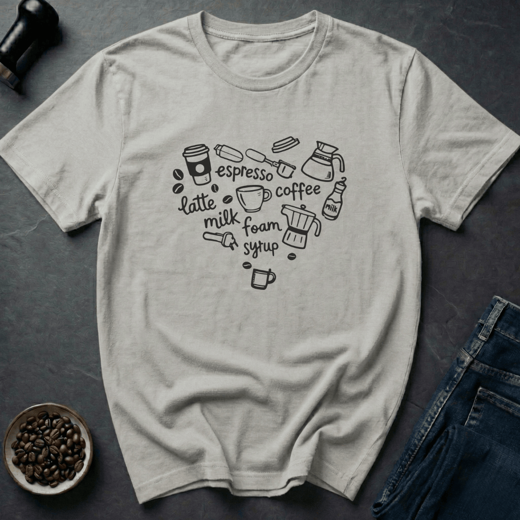 Coffee graphic Coffee Love T-Shirt in Black / S by Caffeine Dept