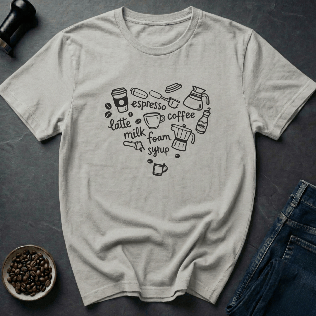 Coffee graphic Coffee Love T-Shirt in Black / S by Caffeine Dept