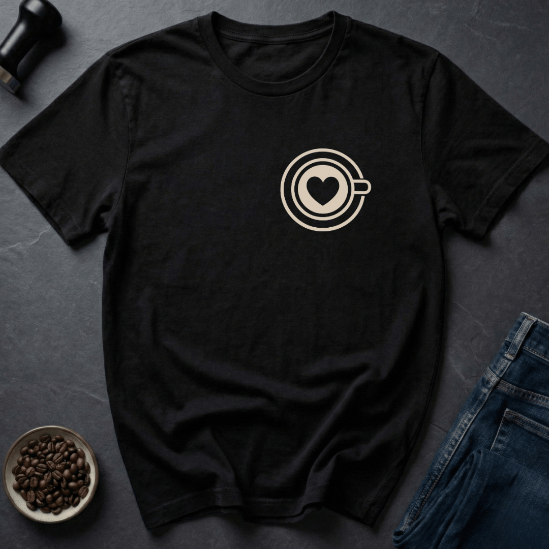 Coffee graphic Coffee Love T-Shirt in Black / S by Caffeine Dept