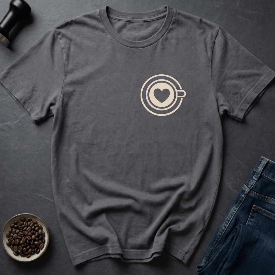 Coffee graphic Coffee Love T-Shirt in Charcoal / S by Caffeine Dept