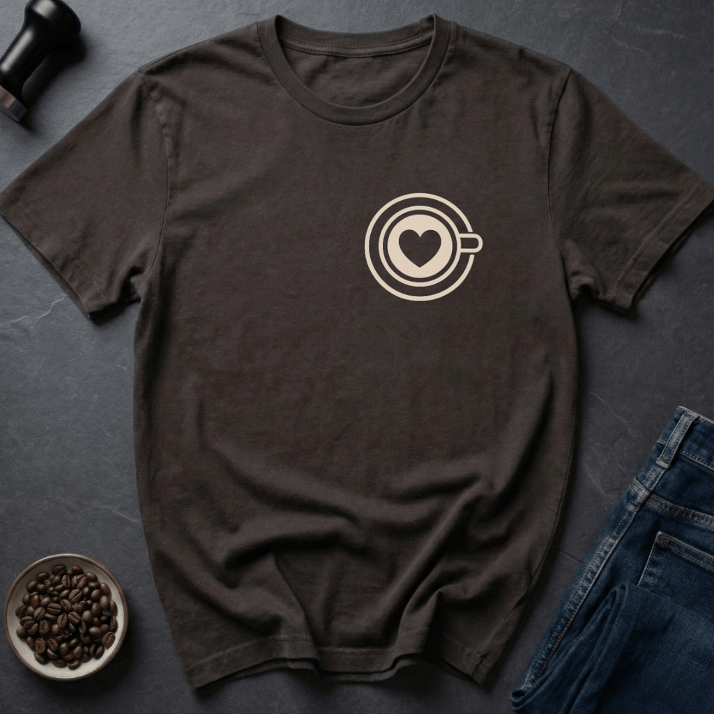 Coffee graphic Coffee Love T-Shirt in Dark Chocolate / S by Caffeine Dept