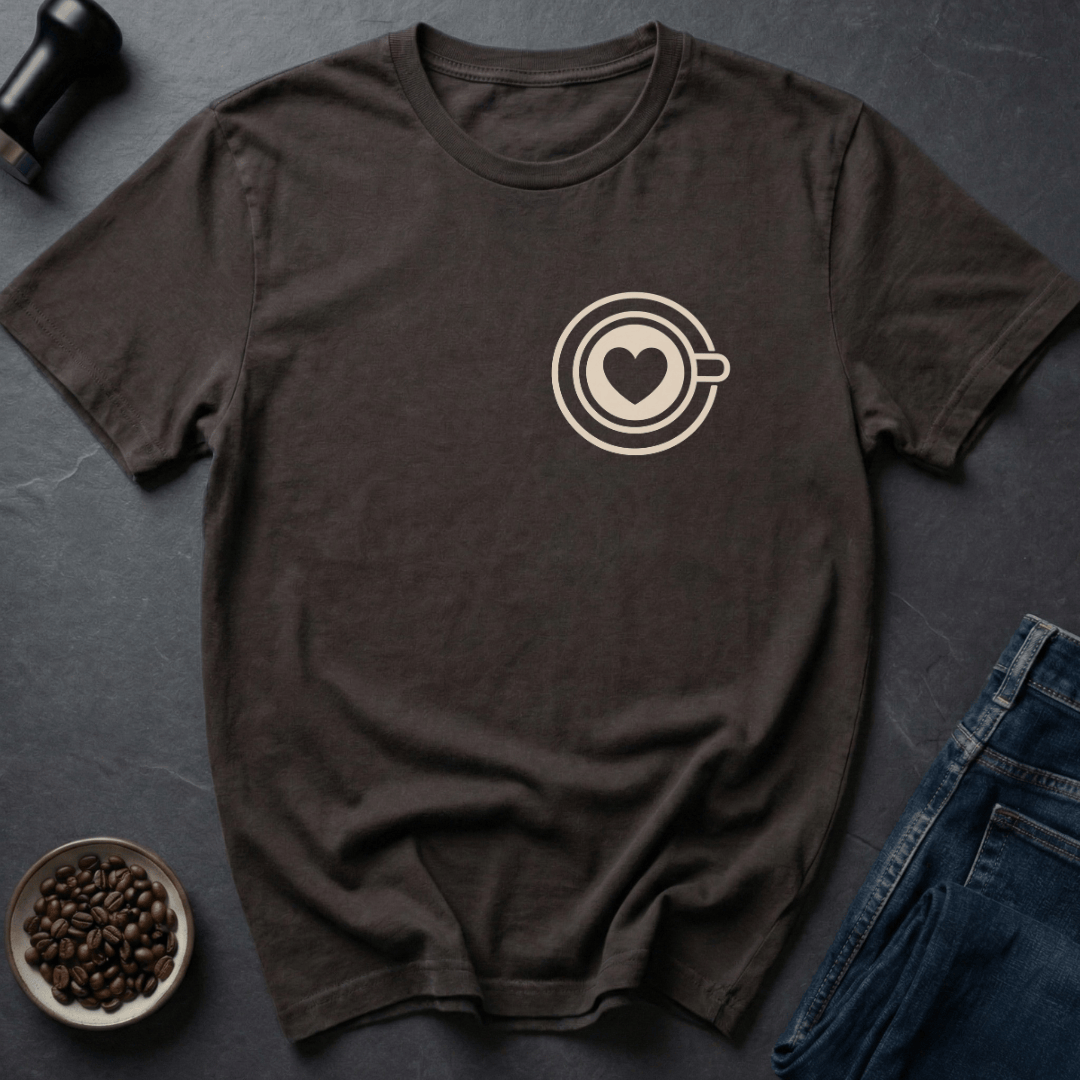 Coffee graphic Coffee Love T-Shirt in Dark Chocolate / S by Caffeine Dept