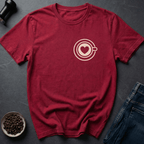 Coffee graphic Coffee Love T-Shirt in Heather Red / S by Caffeine Dept