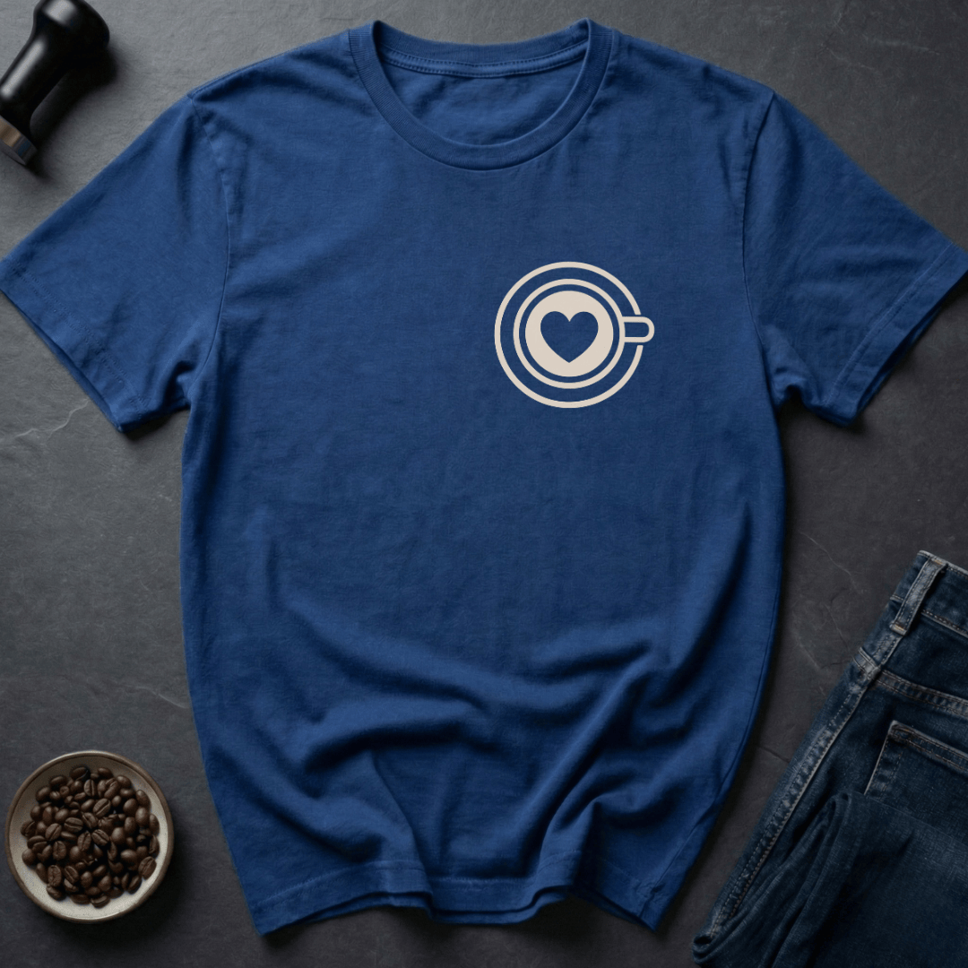 Coffee graphic Coffee Love T-Shirt in Royal / S by Caffeine Dept