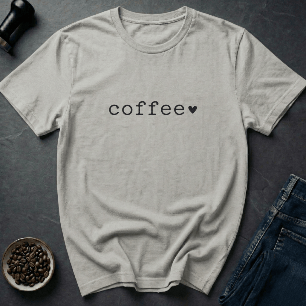 Coffee graphic Coffee Love T-Shirt in Ice Grey / S by Caffeine Dept
