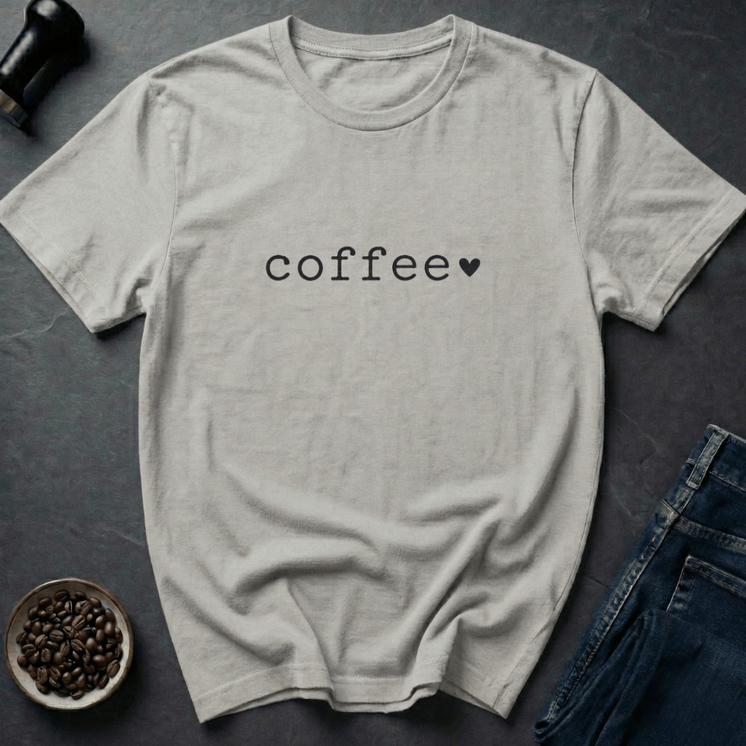 Coffee graphic Coffee Love T-Shirt in Ice Grey / S by Caffeine Dept