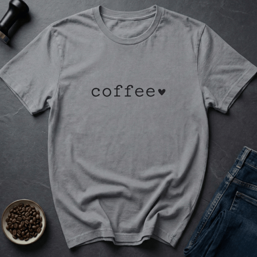 Coffee graphic Coffee Love T-Shirt in Ice Grey / S by Caffeine Dept
